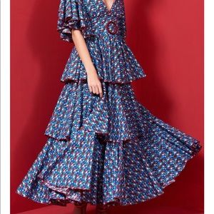 Floral print dress new no tags small